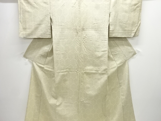 JAPANESE KIMONO / ANTIQUE HITOE KIMONO / SILK / TOKAMACHI TSUMUGI / WOVEN KIKKO